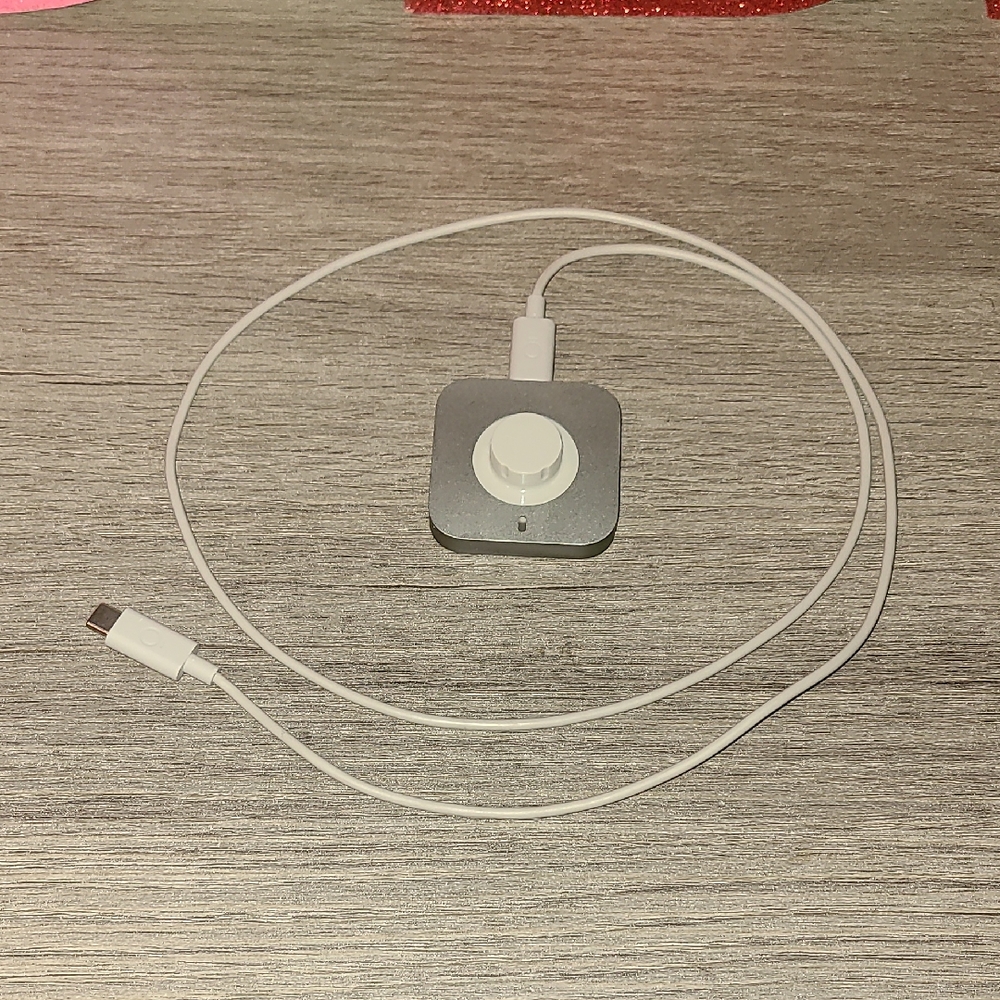 Authentic Oura Size 9 Silver Charging Dock with Cable